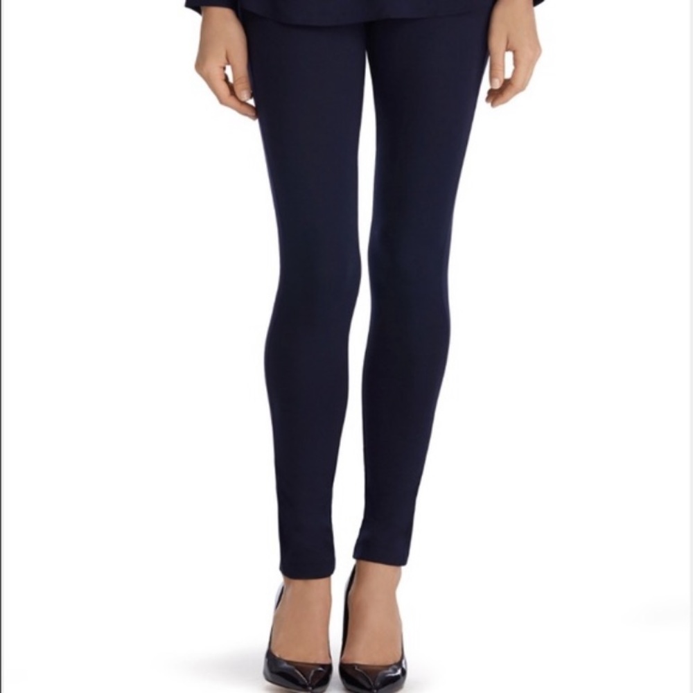 WHBM Navy Blue Ponte Pants